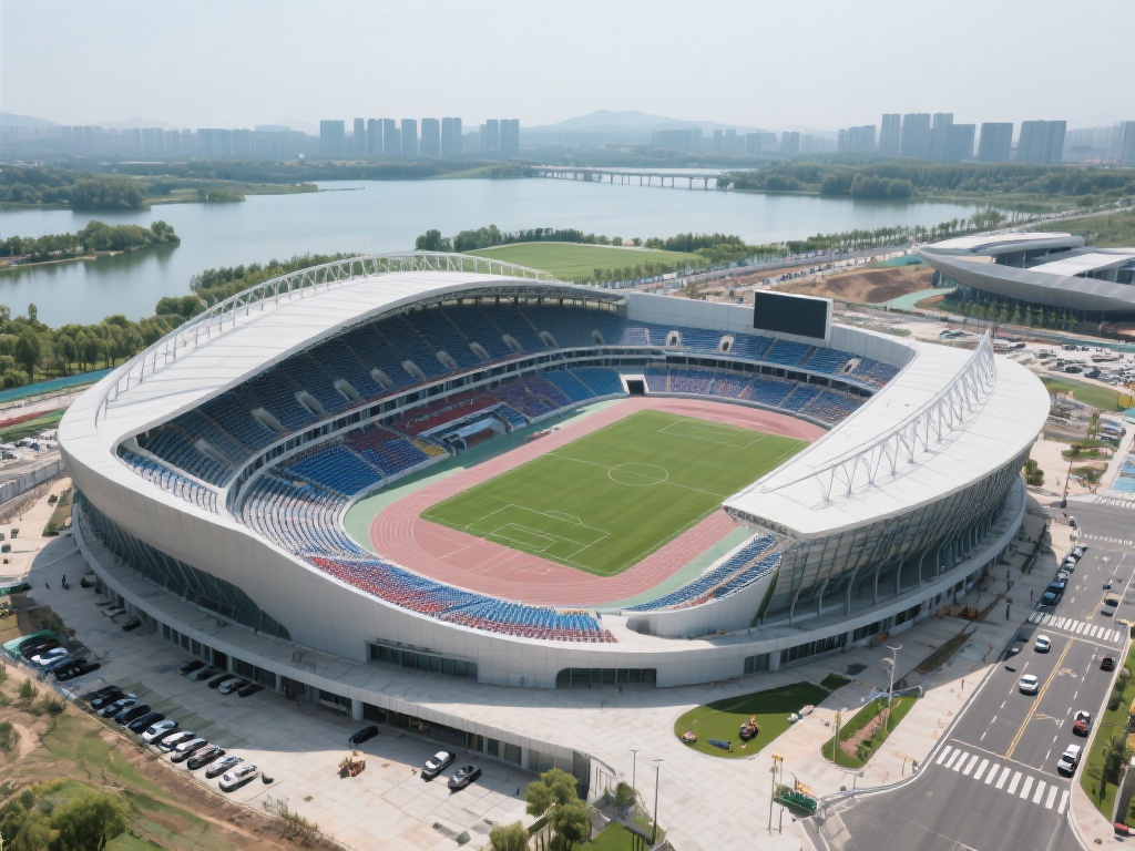皇冠湖体育中心建设最新动态一览无余