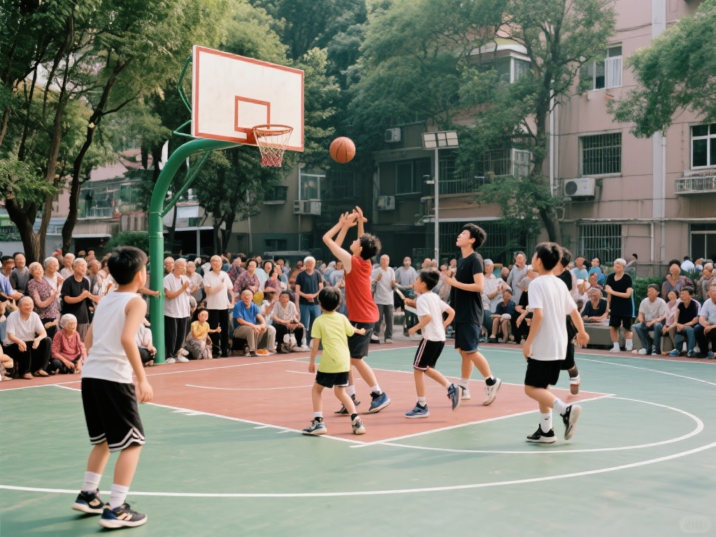 体育活动不仅能提升个人体质，还能促进邻里之间的沟通